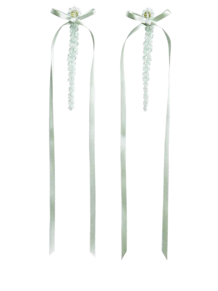 Simone-Rocha-Bow-Ribbon-Drip-Earring