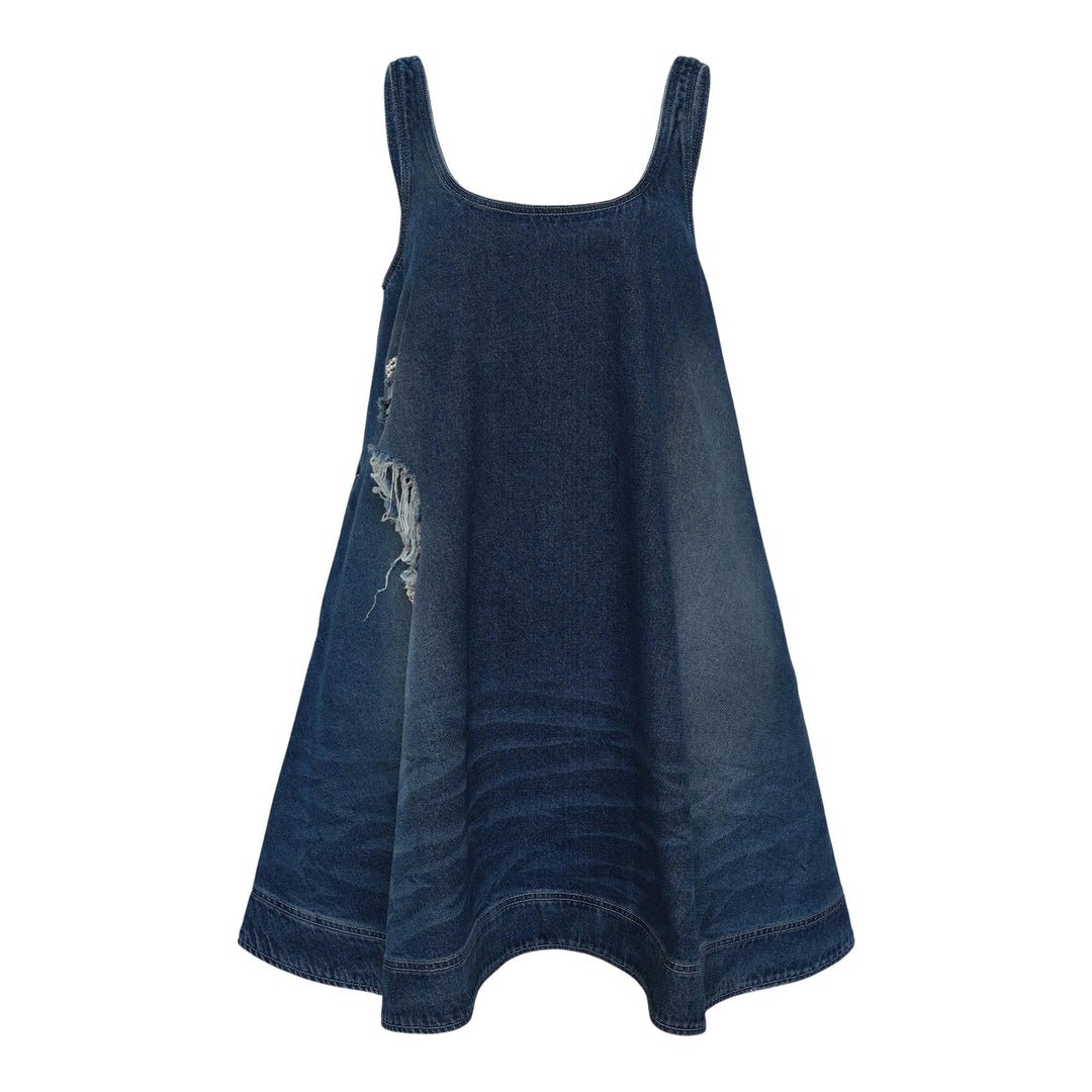 Club21 - Simone Rocha - A-Line Denim Mini Dress - WOVEN DRESSES - Denim