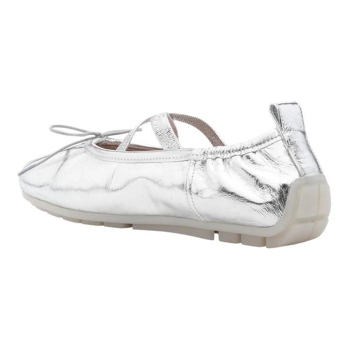 Club21 - Simone Rocha - Ballerina Grip Metallic Leather Sneakers - SNEAKERS - Silver