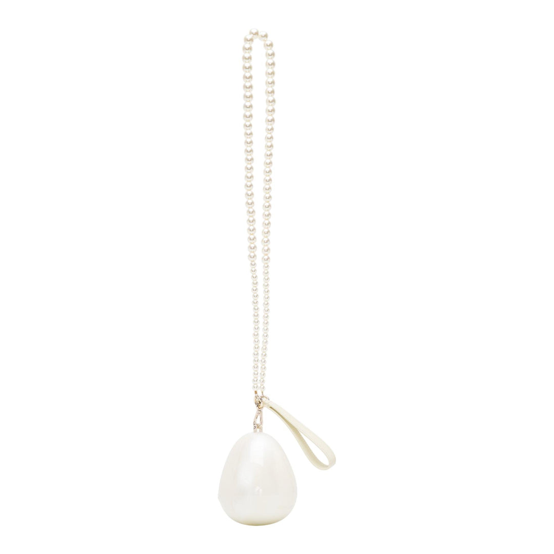 Club21 - Simone Rocha - Micro Egg Bag With Pearl Crossbody - CROSS BODY - White