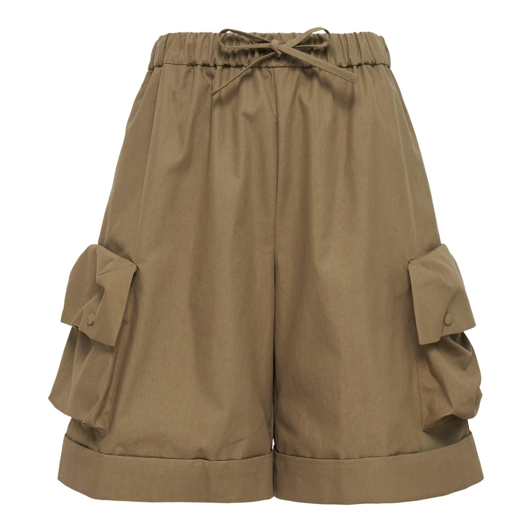 Club21 - Simone Rocha - Multi Pocket Cargo Drawstring Shorts - SHORTS - Natural