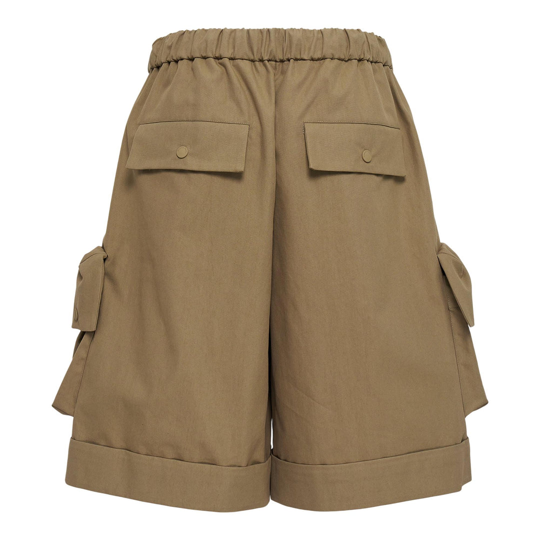 Club21 - Simone Rocha - Multi Pocket Cargo Drawstring Shorts - SHORTS - Natural