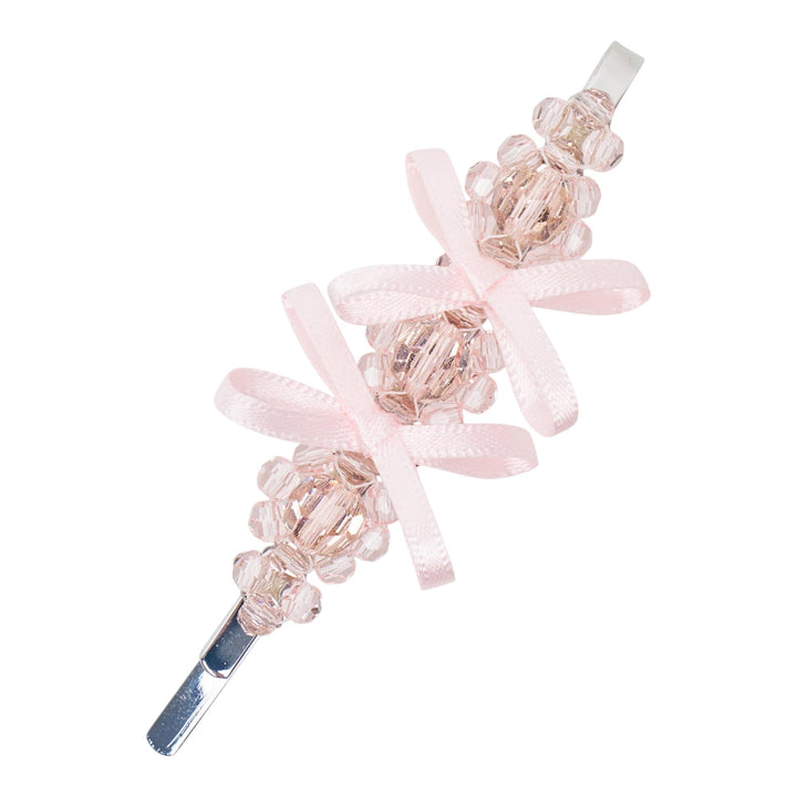 Club21 - Simone Rocha - Petite Bow Detail Flower Hair Pin - HAIR ACC. - Pink