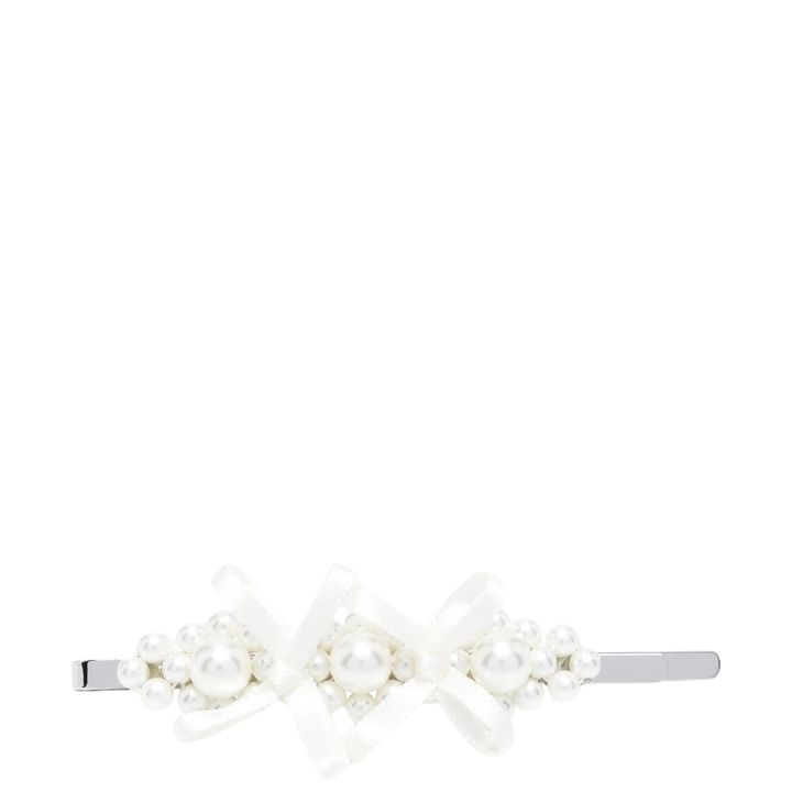 Petite Bow Flower Hair Clip