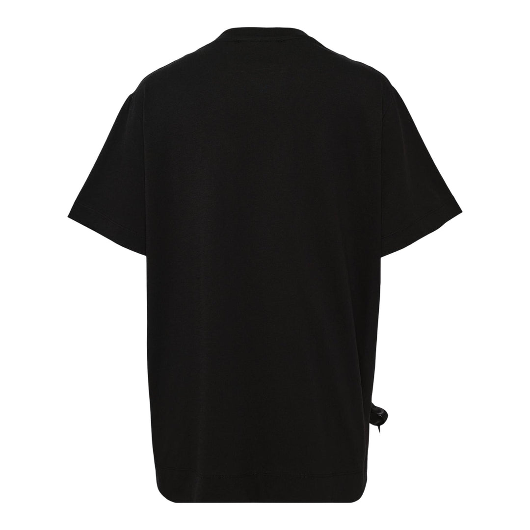 Club21 - Simone Rocha - Unraveling Ribbon T-Shirt - TEES - Black