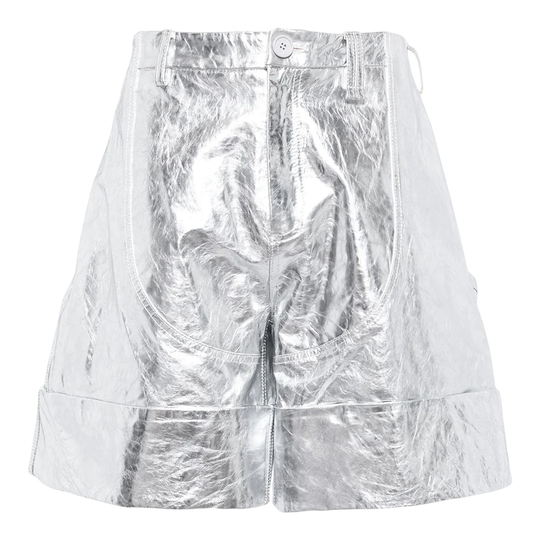 Club21 - Simone Rocha - Wide Leg Chaps Shorts Distress - SHORTS - Silver