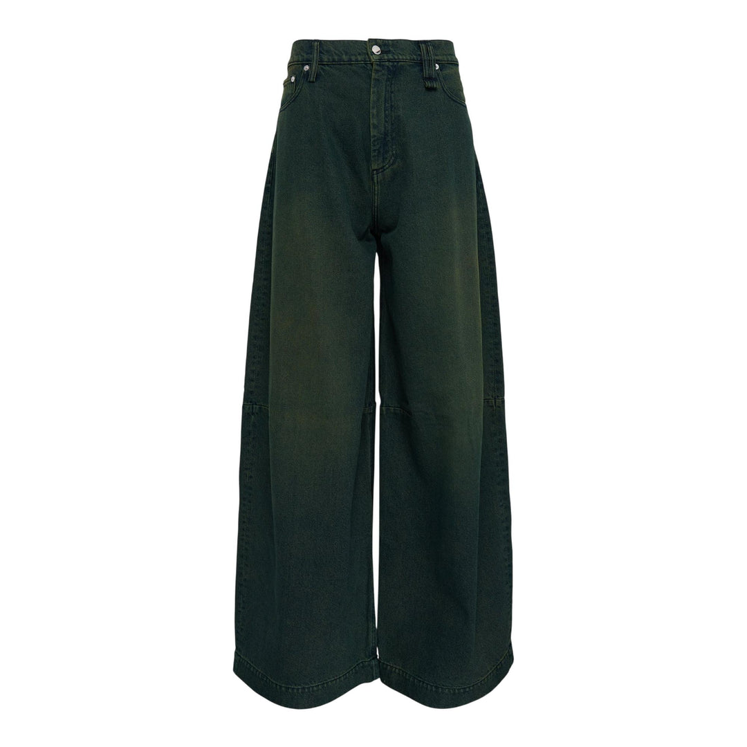 Club21 - Simone Rocha - Wide Leg Puddle Jeans - JEANS - Green