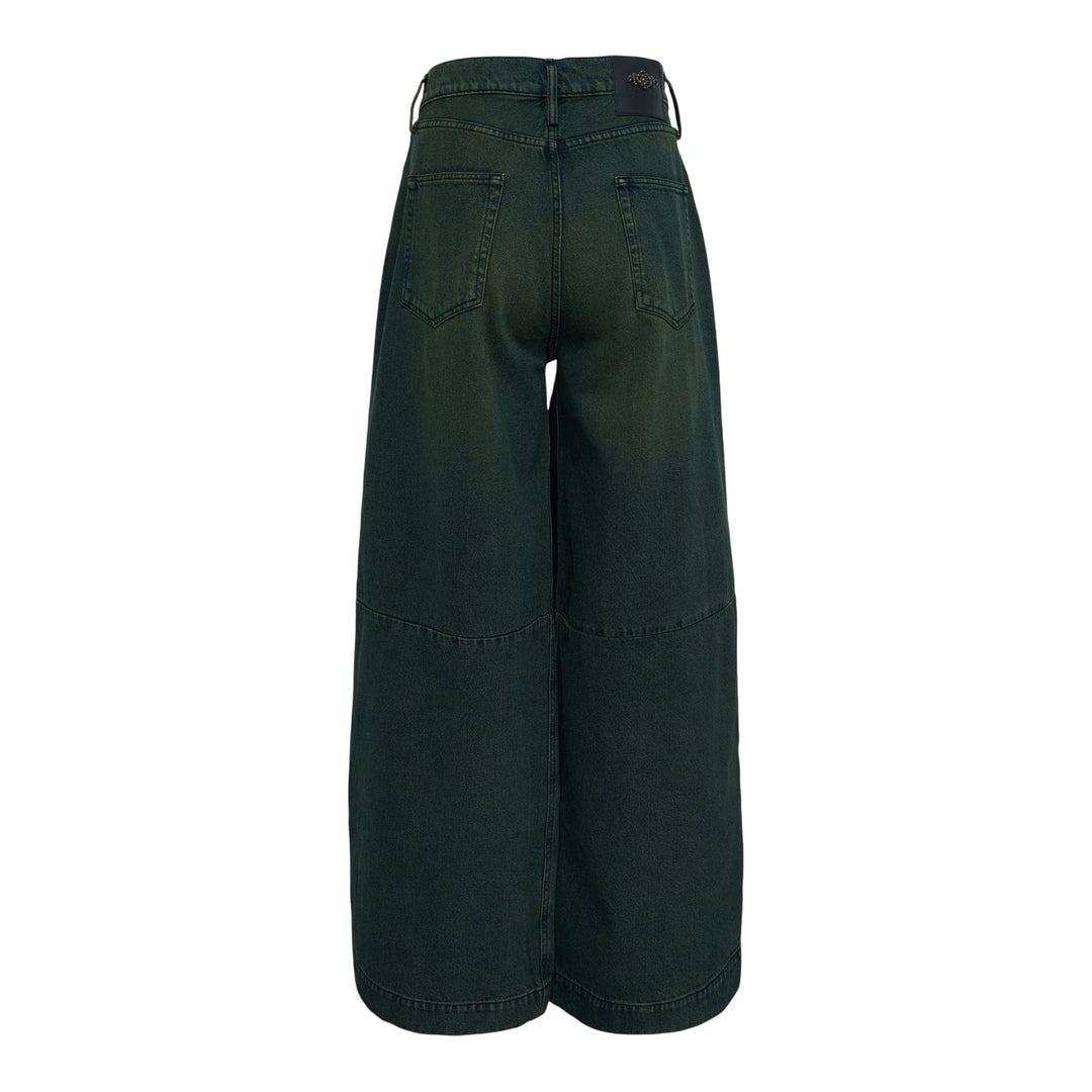 Club21 - Simone Rocha - Wide Leg Puddle Jeans - JEANS - Green