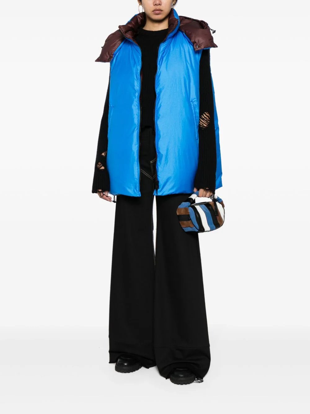 Sofie-D'Hoore-Down-Filled-Nylon-Reversible-Vest-Blue-2