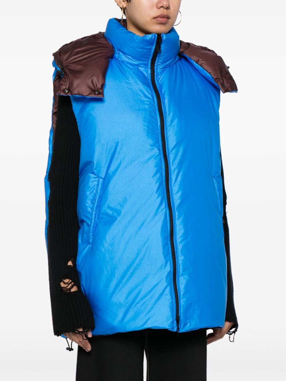 Sofie-D'Hoore-Down-Filled-Nylon-Reversible-Vest-Blue-3