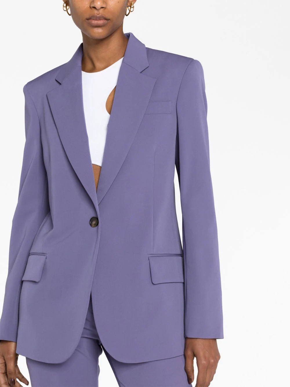 Stella McCartney Boyfriend Jacket Purple 5