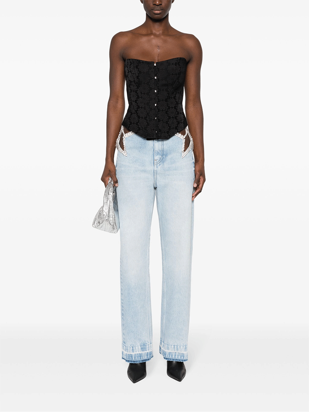 Stella-McCartney-Daisy-Jacquard-Corset-Black-2