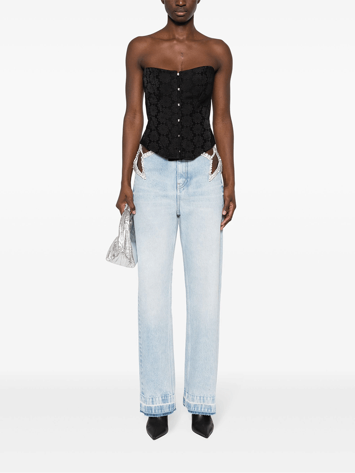 Stella-McCartney-Daisy-Jacquard-Corset-Black-2