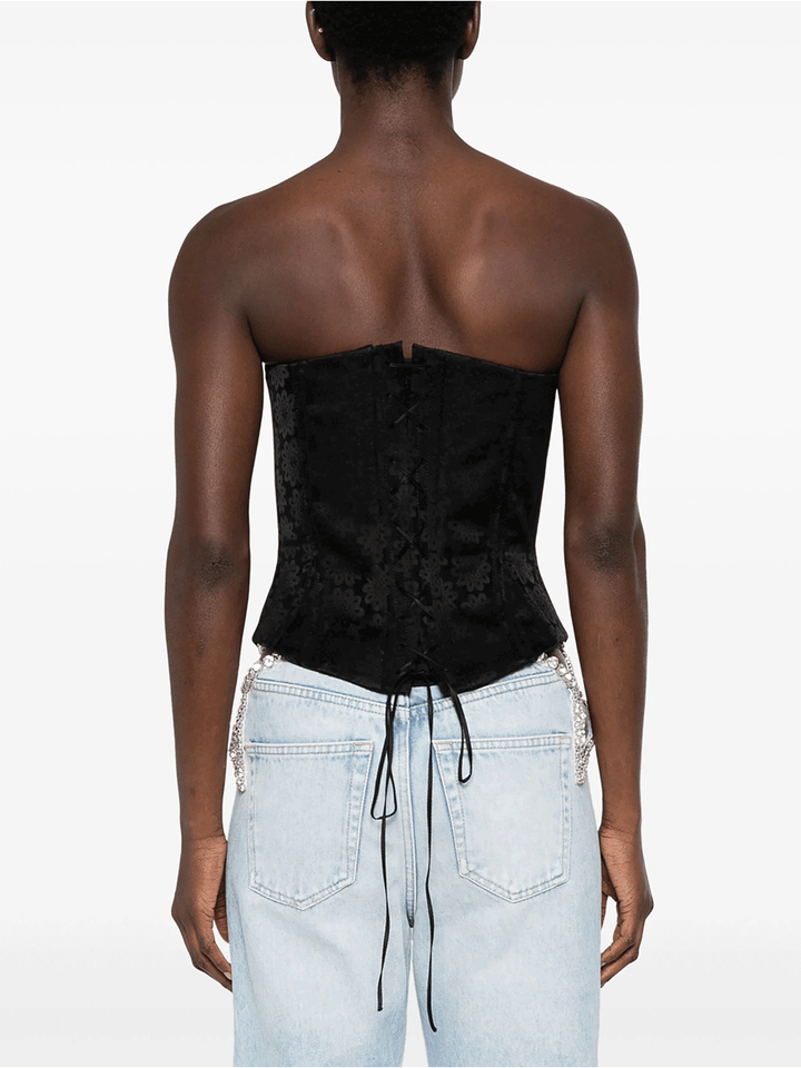 Stella-McCartney-Daisy-Jacquard-Corset-Black-4