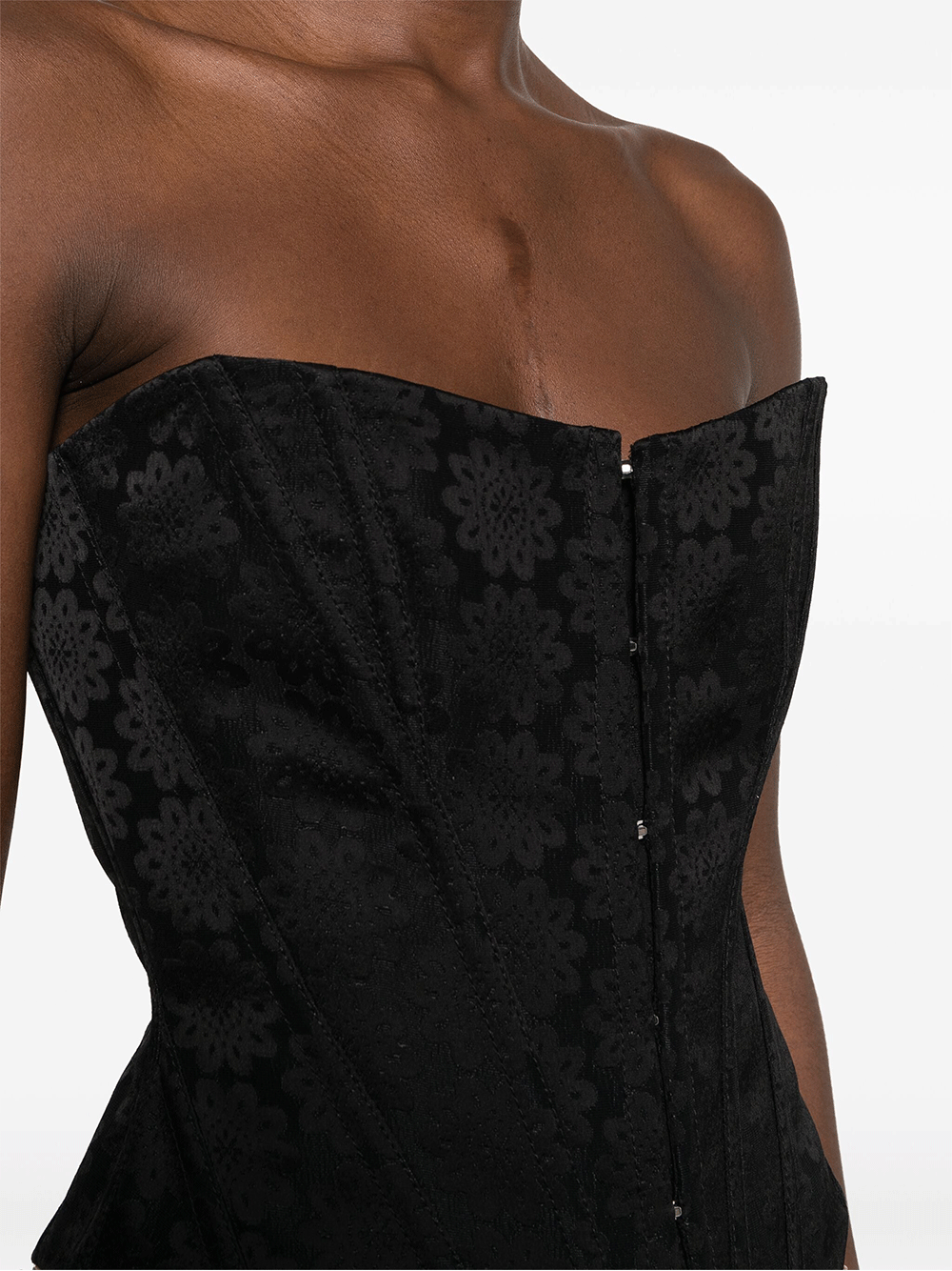 Stella-McCartney-Daisy-Jacquard-Corset-Black-5