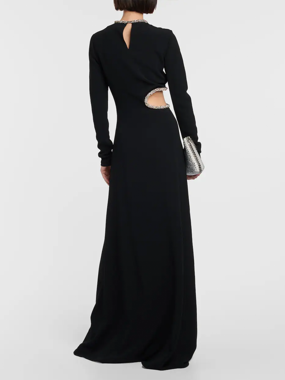 Stella McCartney Embelished Gown With Waist Cut Black 3