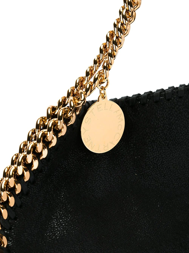 Stella McCartney Falabella Small Tote Shag Gold Black 4