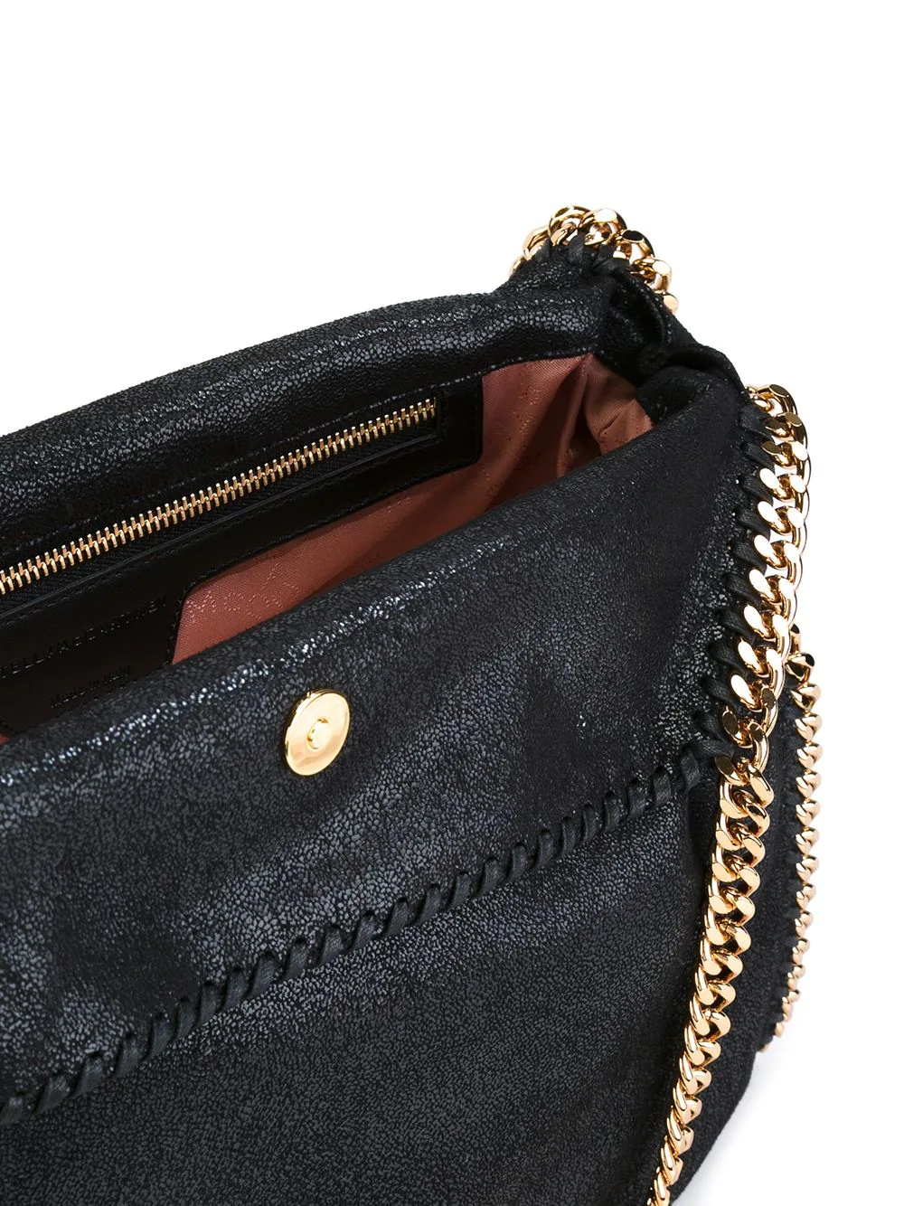 Stella McCartney Falabella Small Tote Shag Gold Black 5
