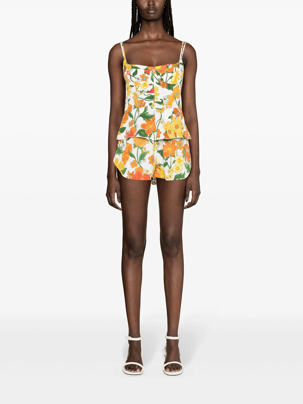 Stella-McCartney-Garden-Print-Peplum-Top-Orange-2