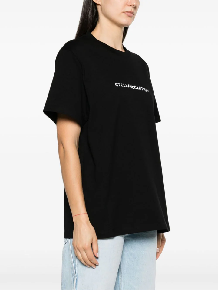 Stella-McCartney-Iconic-Logo-Print-Tee-Black-3