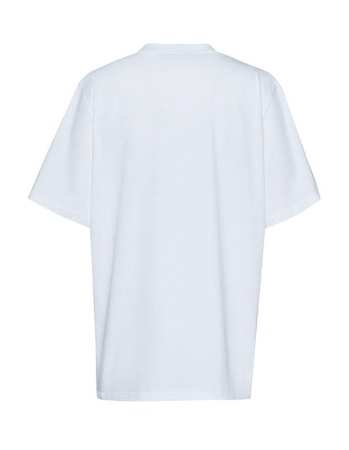 Stella McCartney Jersey T-Shirt Unisex Banana White 2