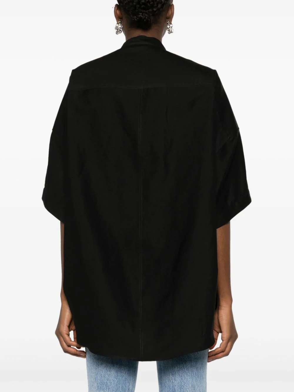 Stella-McCartney-Mandarin-Collar-Tunic-Shirt-Black-4