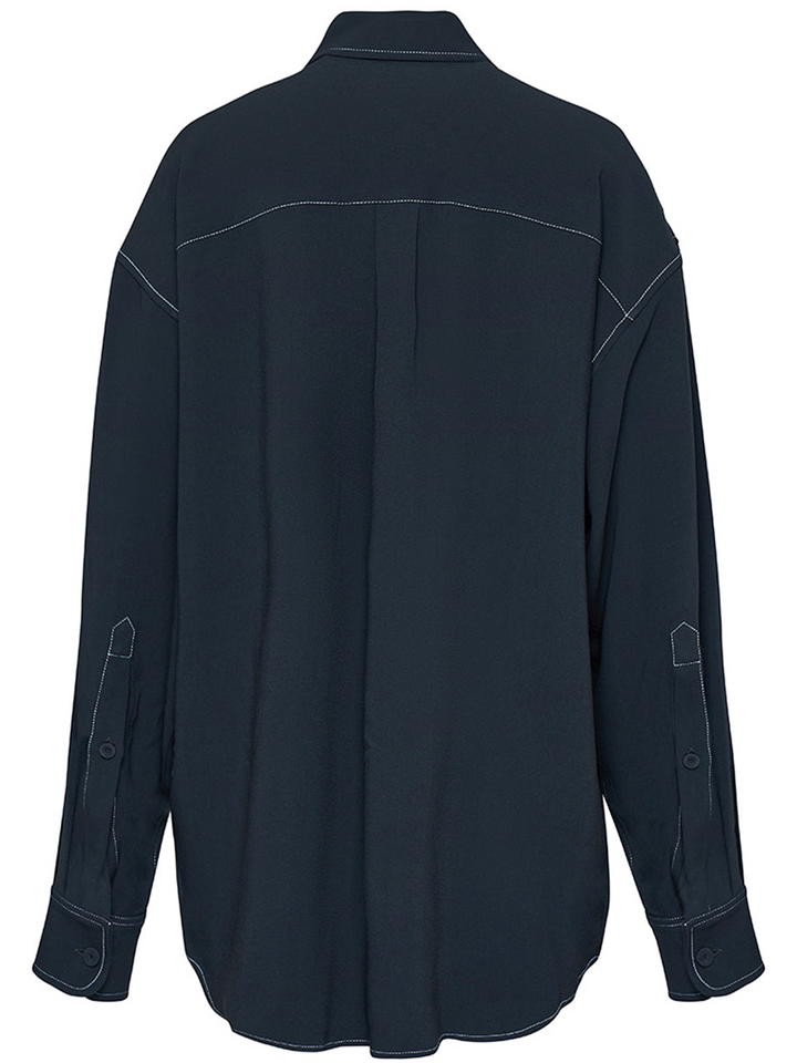 Stella McCartney Oversized Long Sleeved Shirt Black 2