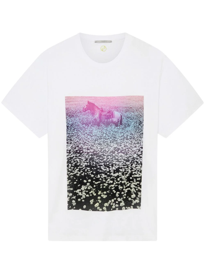 Stella-McCartney-Photographic-Daisy-Field-T-Shirt-White-1