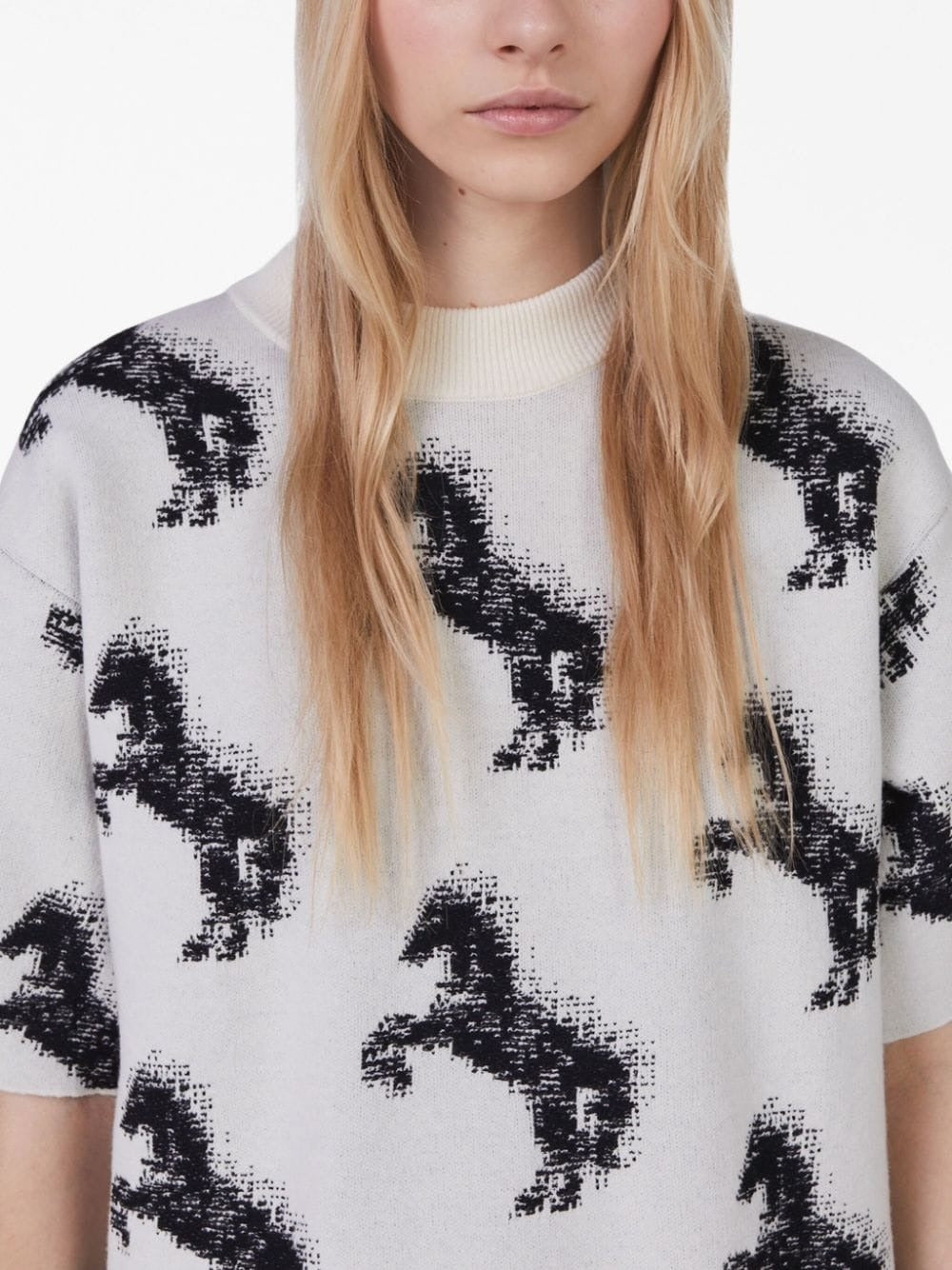 Stella-McCartney-Pixel-Horse-Wool-Jaquard-T-Shirt-Multi-4