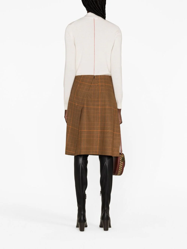 Stella-Mccartney-Midi-Slit-Skirt-Brown-4