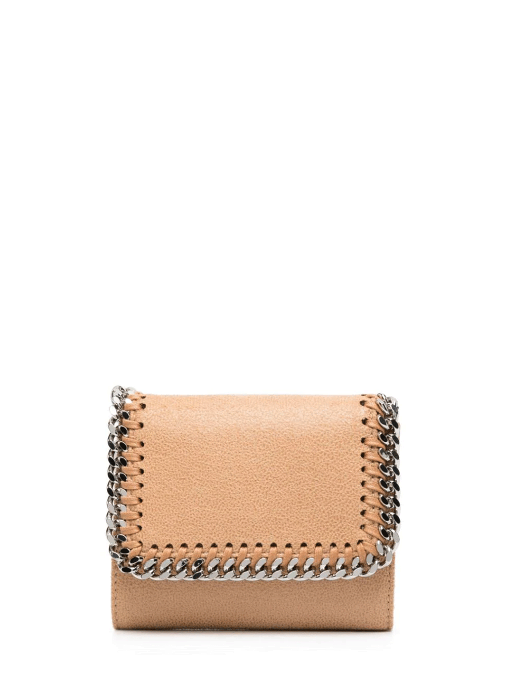 Stella Mccartney Small Flap Wallet Eco Shaggy Deer Brown 1