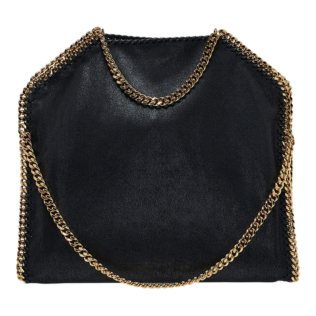 Club21 - Stella McCartney - 3 Chain Eco Shaggy Deer With Gold Chain Tote Bag - TOTES - Black