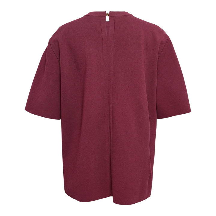 Club21 - Stella McCartney - Iconic Compact Knit Top - KNIT TOPS - Burgundy