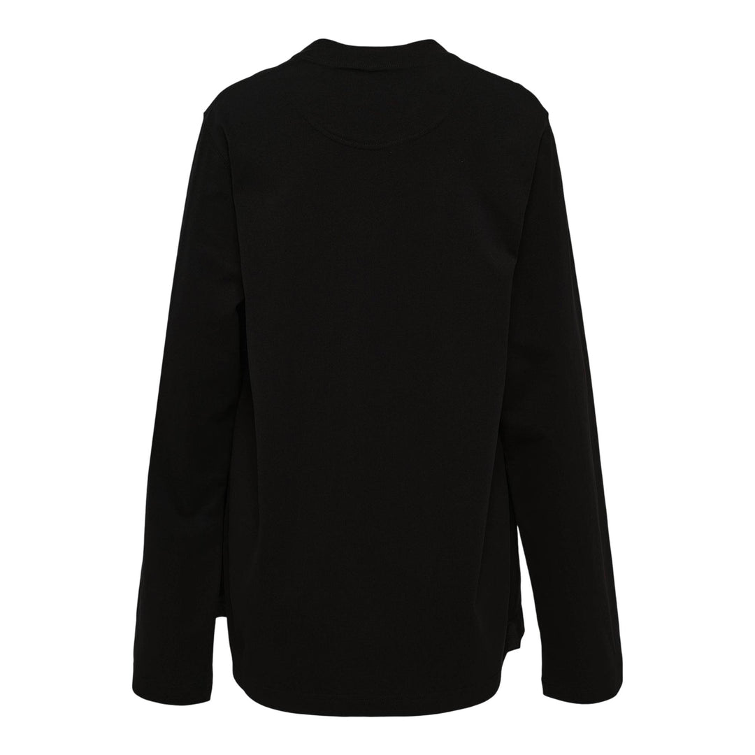 Club21 - Stella McCartney - Lingerie Lace Insert Long Sleeve Tee - TEES - Black