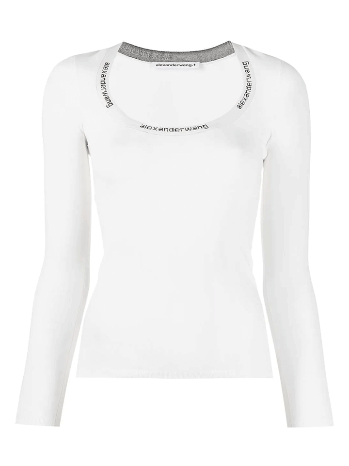 T-By-Alexander-Wang-Bodycon-Long-Sleeve-Pullover-With-Engineer-White-1