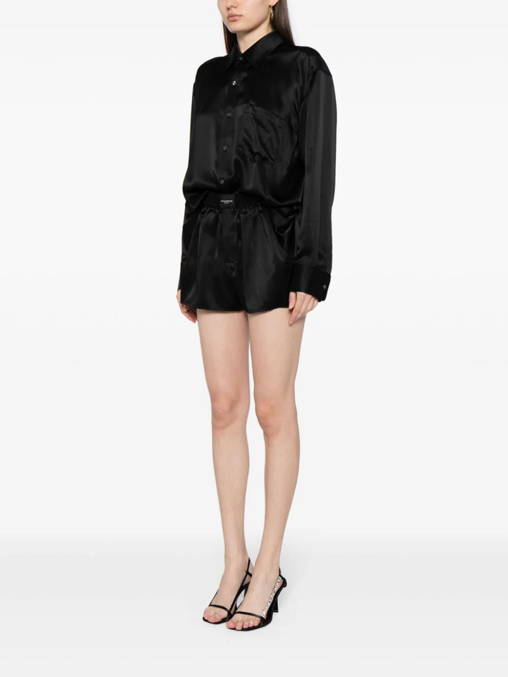 T-By-Alexander-Wang-Button-Up-Boxer-Short-Romper-Black-3