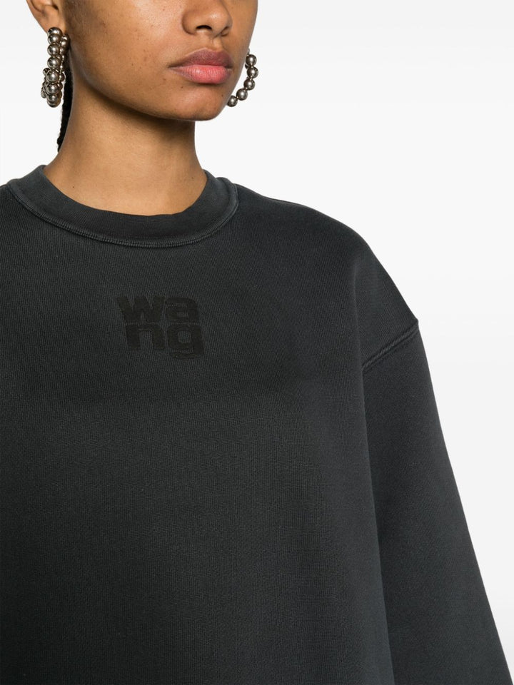 T-By-Alexander-Wang-Essential-Terry-Crew-Sweatshirt-Grey-5