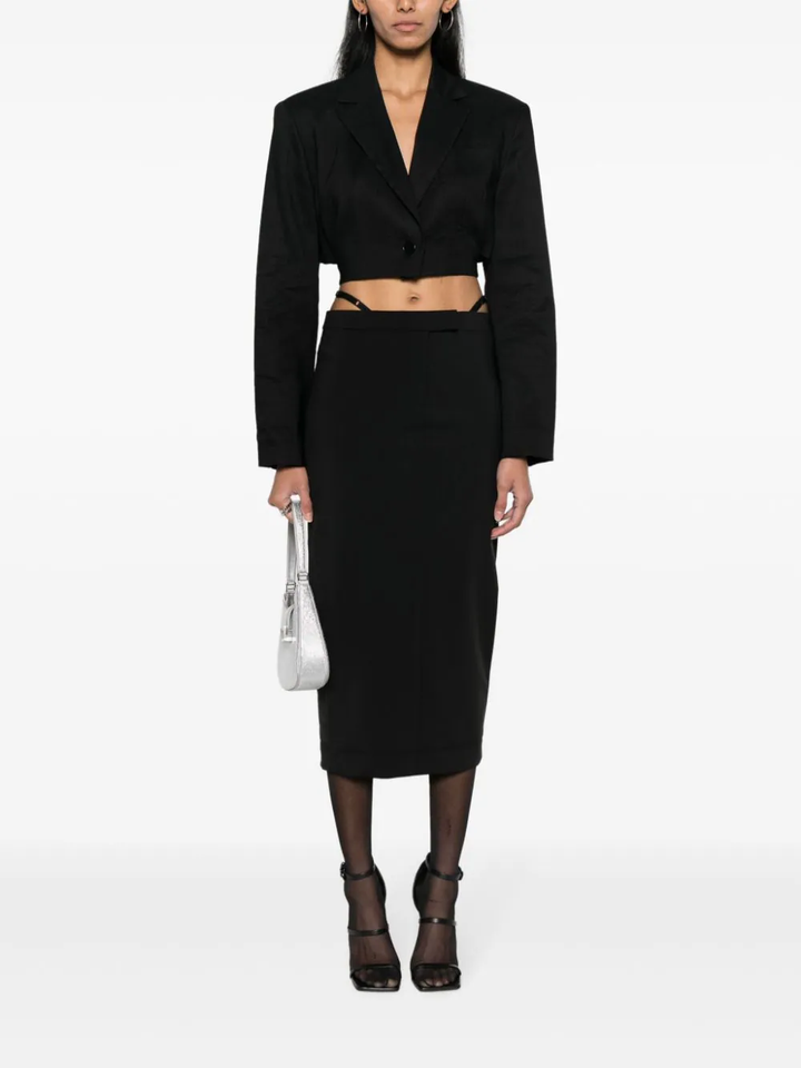 T-By-Alexander-Wang-Fitted-Long-Skirt-With-Logo-Black-2