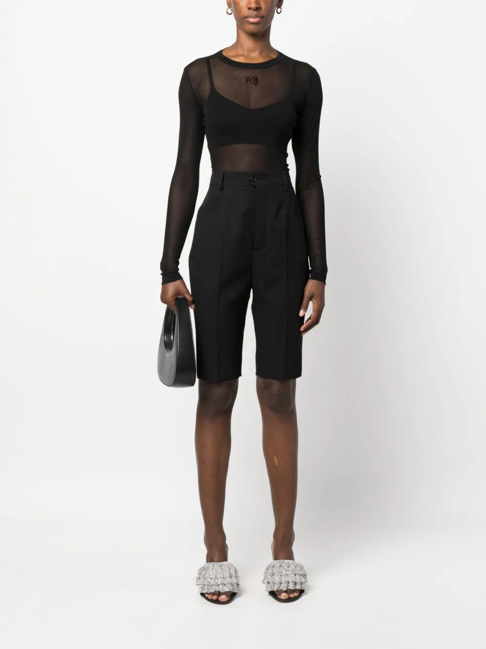 T-By-Alexander-Wang-Long-Sleeve-Top-Black-2