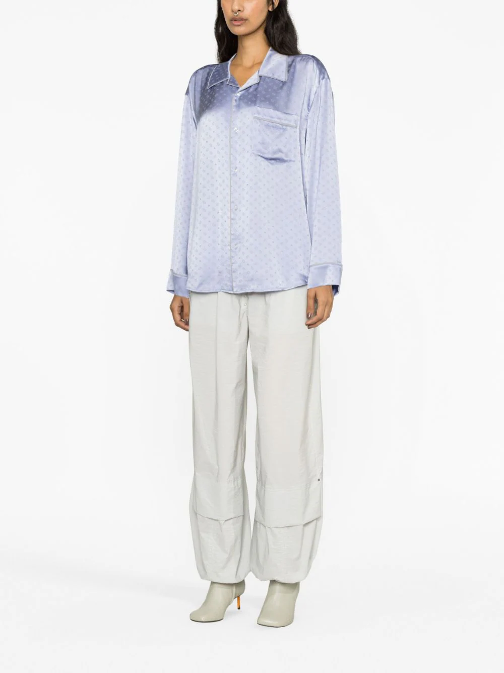 T-By-Alexander-Wang-Pajama-Long-Sleeve-Shirt-Blue-2