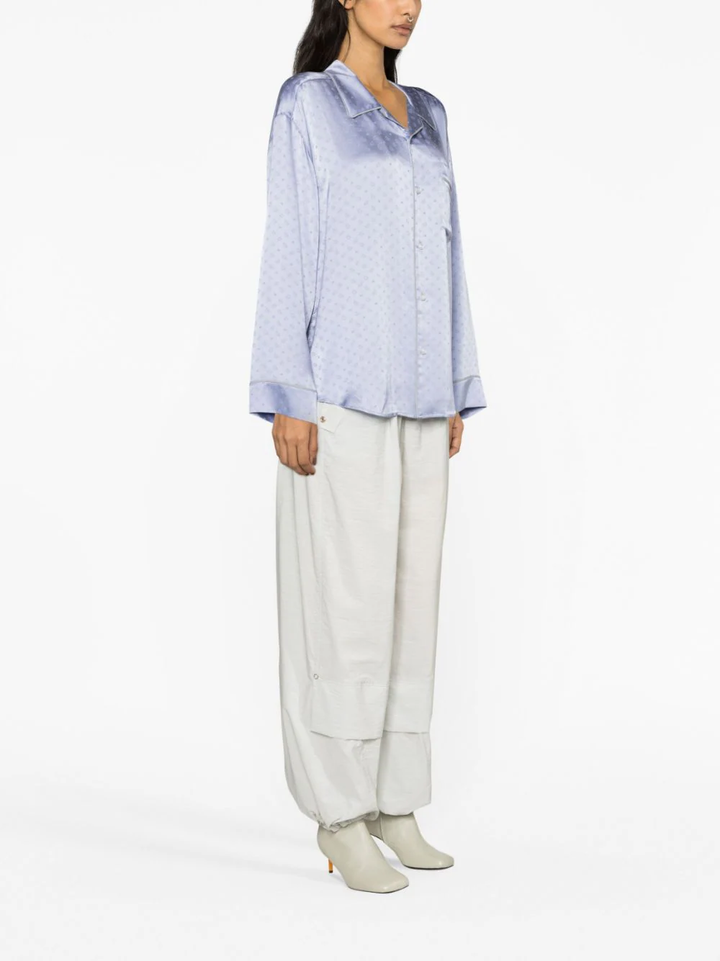 T-By-Alexander-Wang-Pajama-Long-Sleeve-Shirt-Blue-3