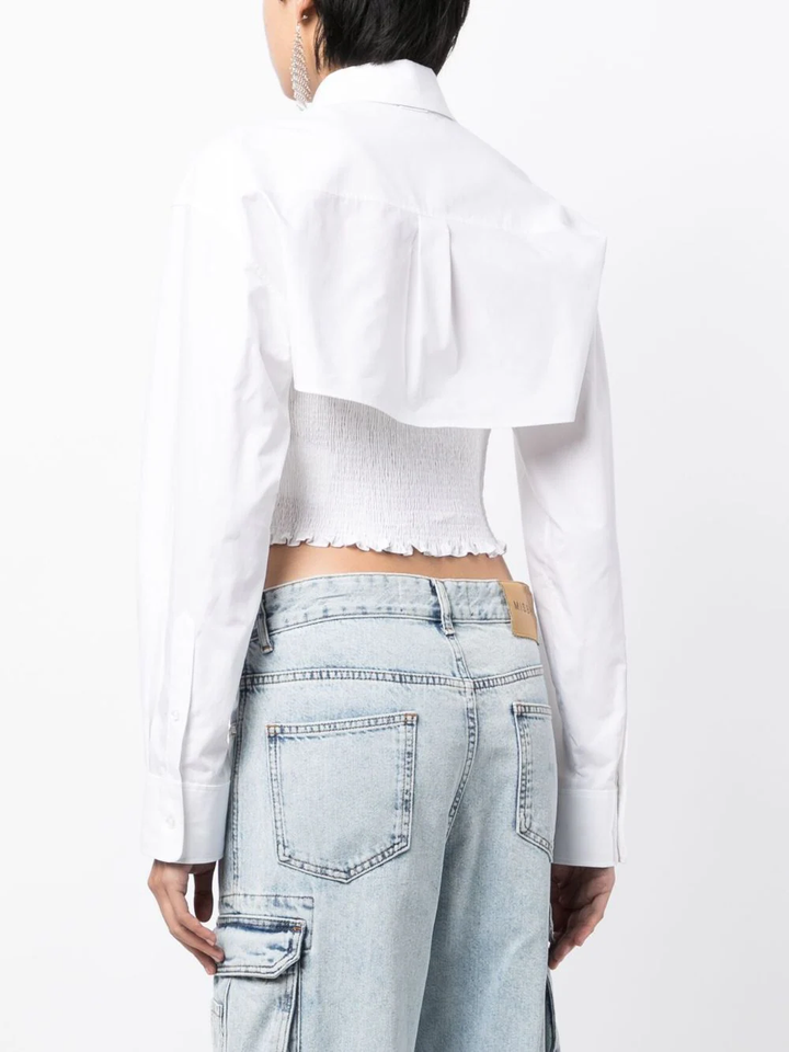 T-By-Alexander-Wang-Smocked-Cami-Overshirt-Twinset-White-4