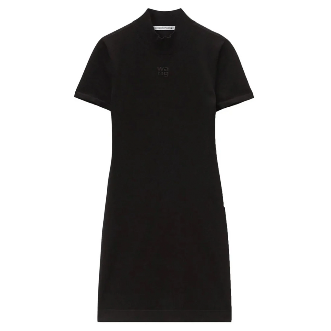 Mock Neck Tee Dress