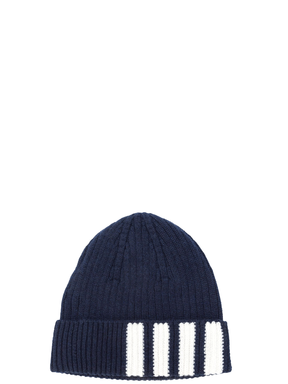 THOMBROWNE_RibHatWith4BarStripe_Navy