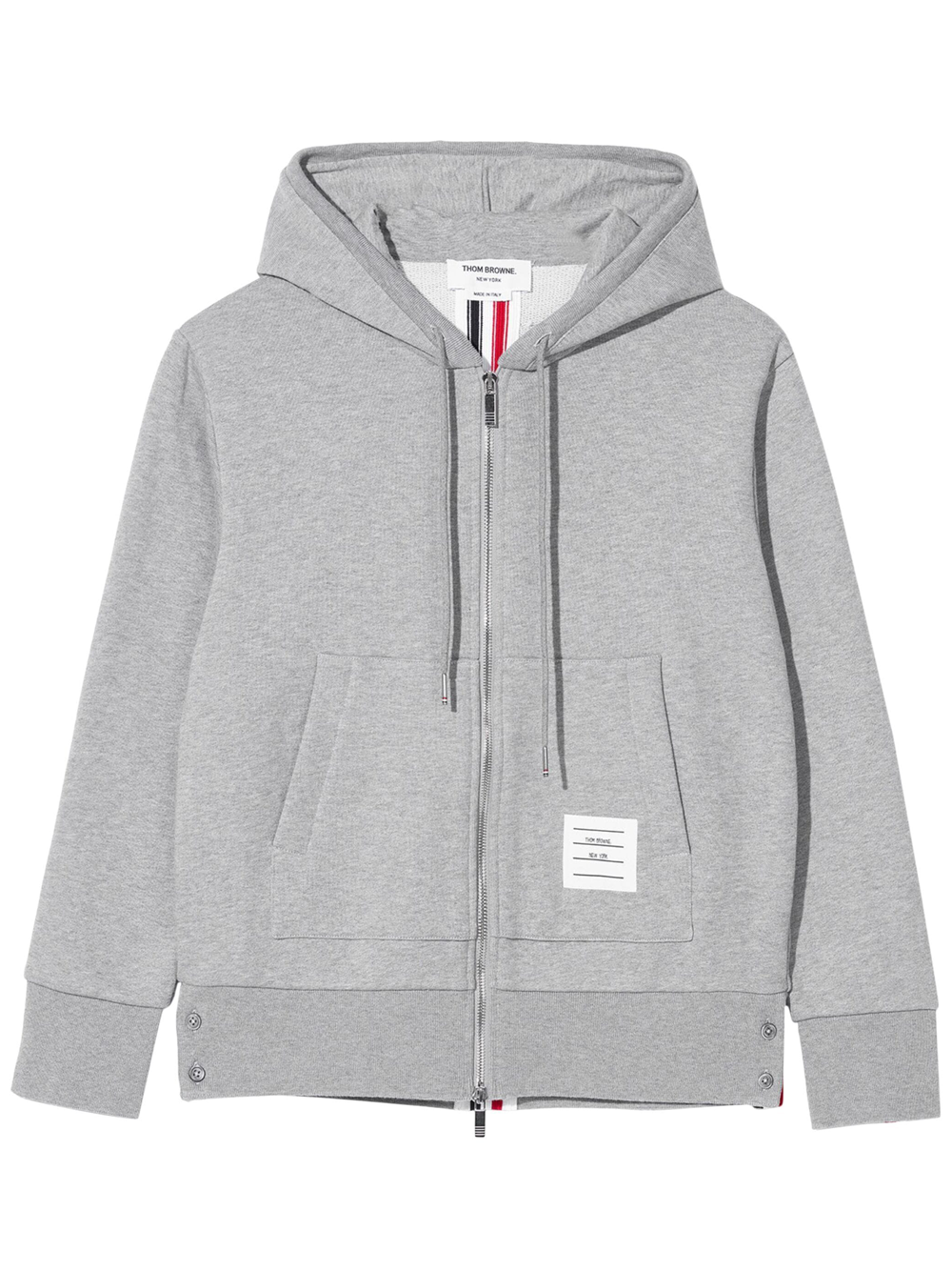 THOM_BROWNE_Classic_Loopback_Stripe_Full_Zip_Hoodie-Grey