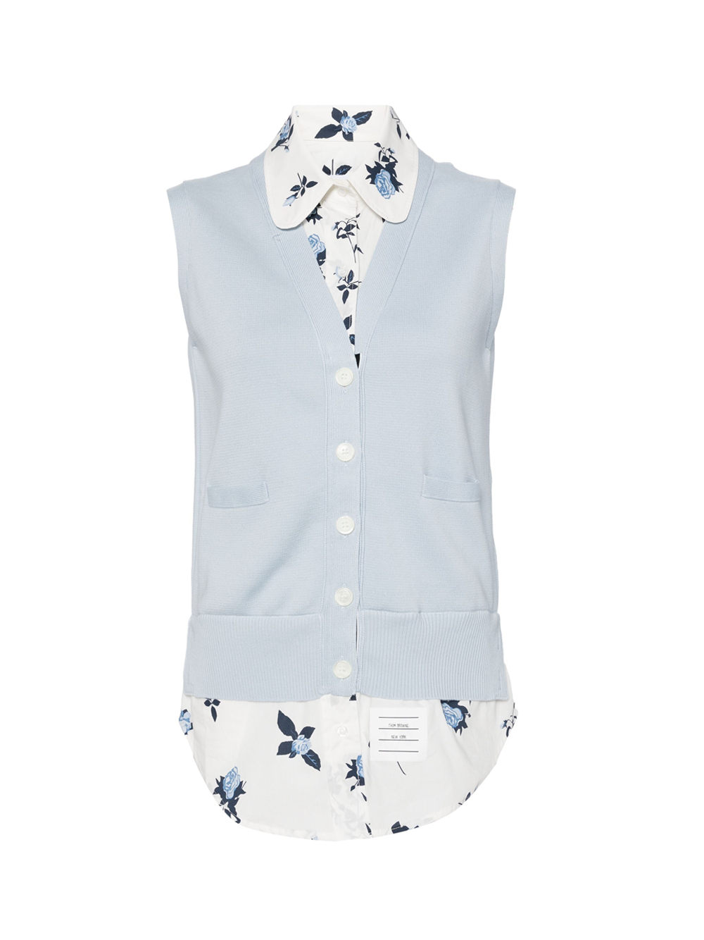 THOM_BROWNE_Milano_Stitch_Rose_Floral_Vest_Lightblue