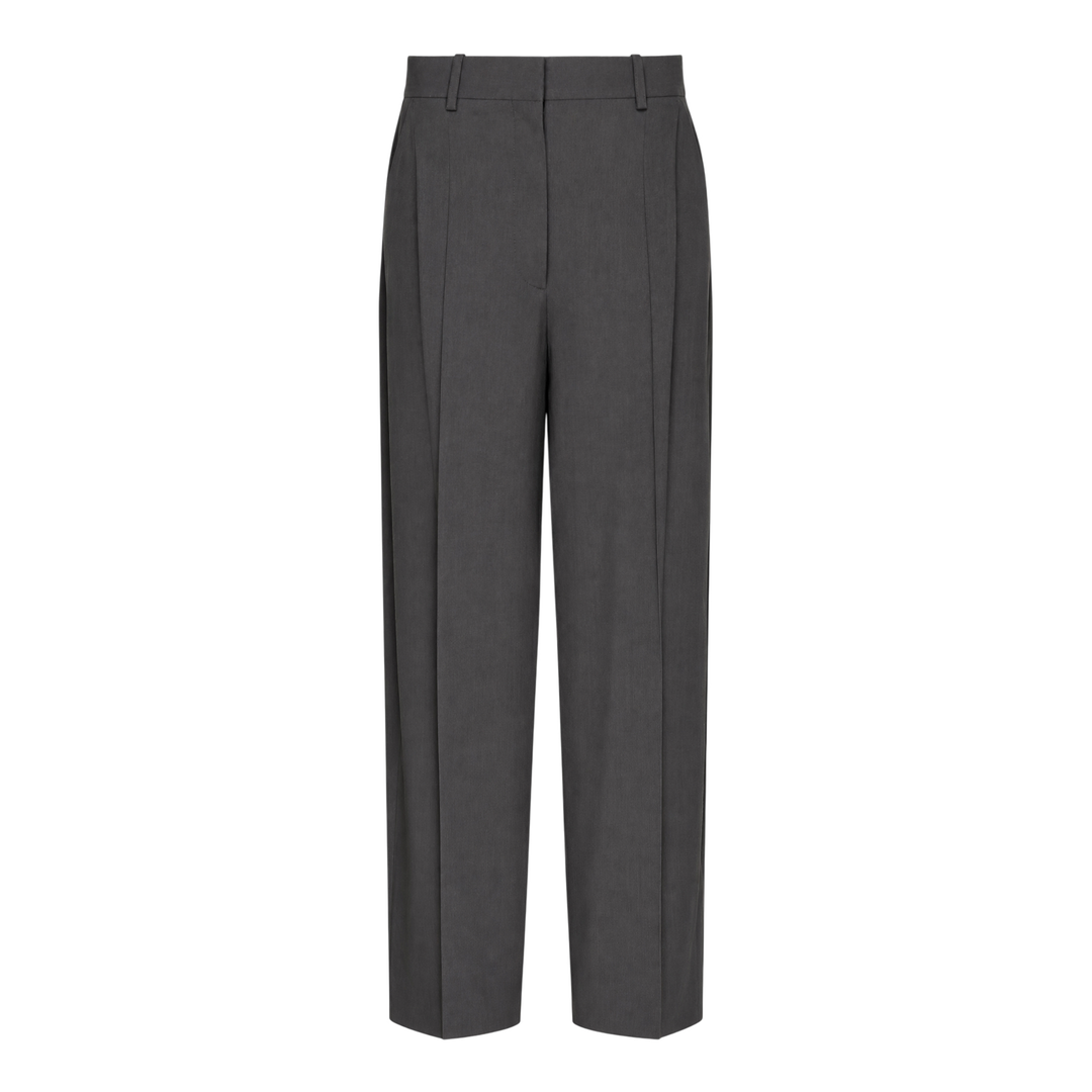 High-Waist Pleated Trousers