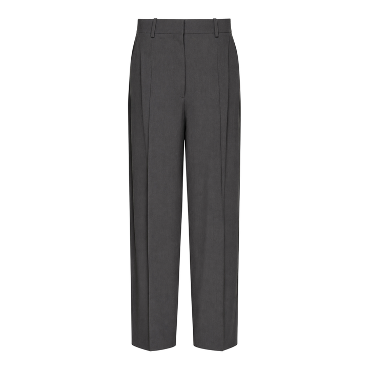 High-Waist Pleated Trousers