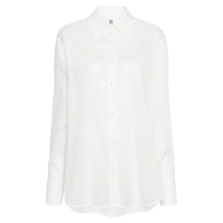 Kimono-Sleeve Poplin Shirt