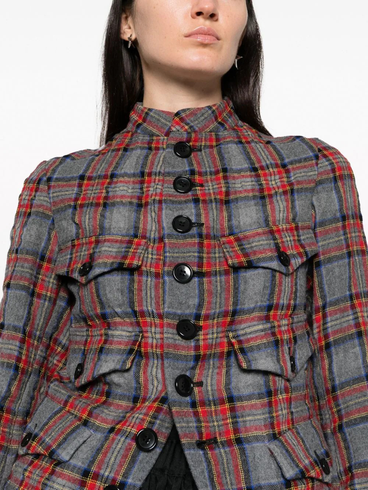 Tao-Yarn-Dyed-Wool-Cotton-Tartan-Jacket-Red-5